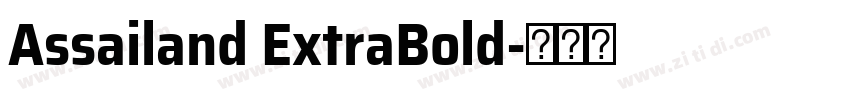 Assailand ExtraBold字体转换